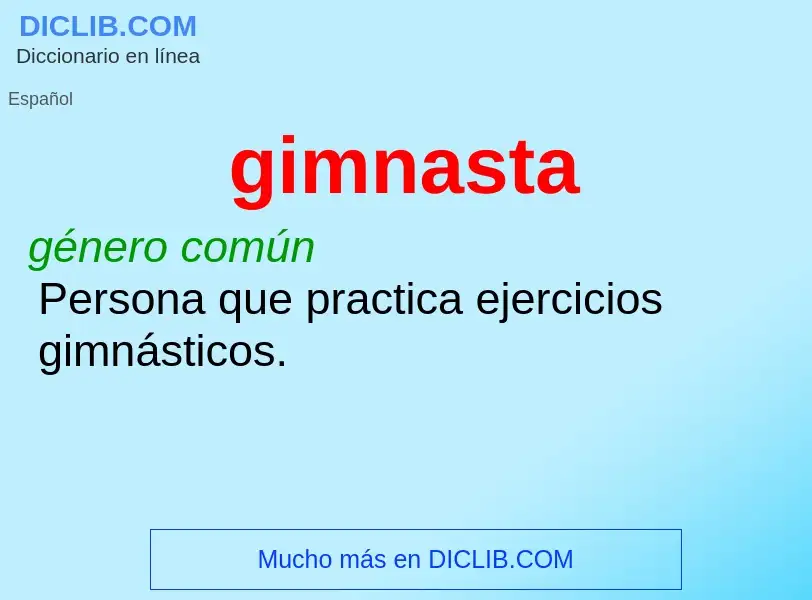 What is gimnasta - definition