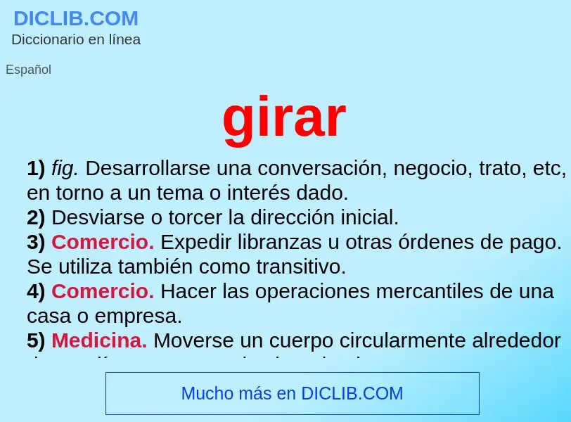 ¿Qué es girar? - significado y definición