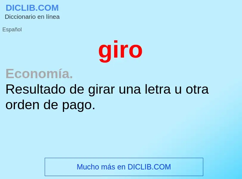 What is giro - definition