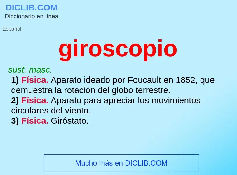 O que é giroscopio - definição, significado, conceito