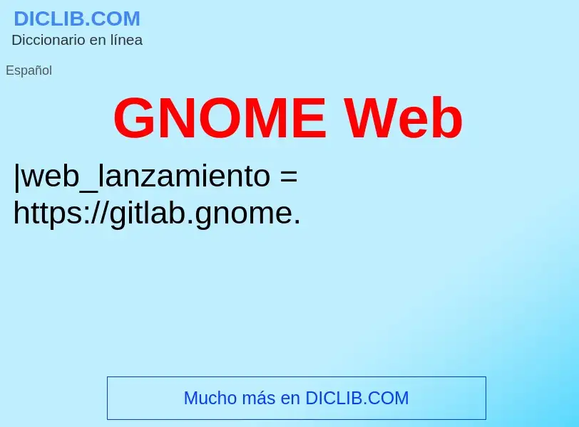 Was ist GNOME Web - Definition