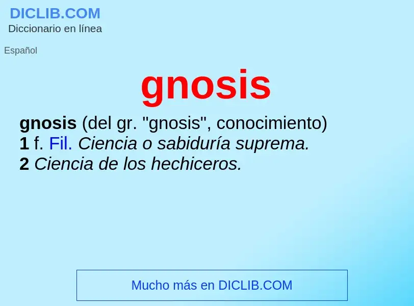 Wat is gnosis - definition