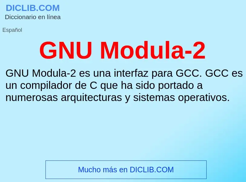 Wat is GNU Modula-2 - definition