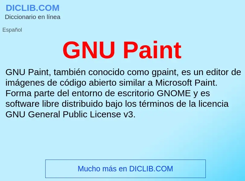 Τι είναι GNU Paint - ορισμός