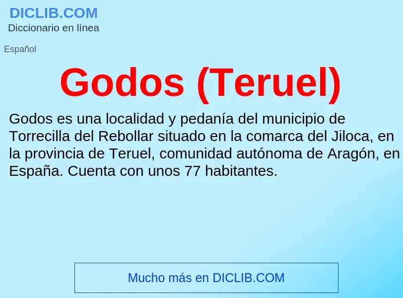 Was ist Godos (Teruel) - Definition