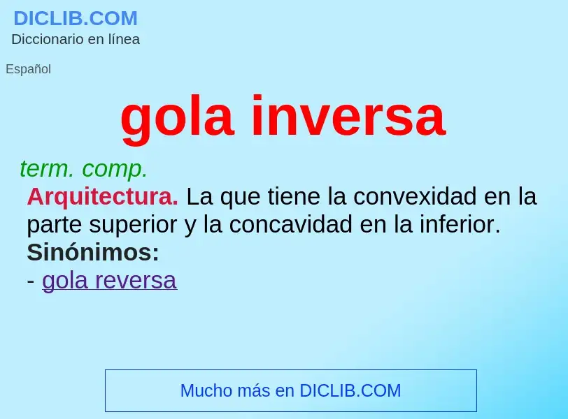 Che cos'è gola inversa - definizione