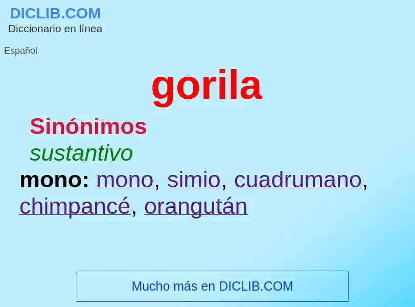 Wat is gorila - definition