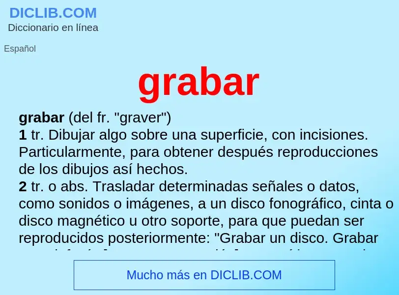 Was ist grabar - Definition