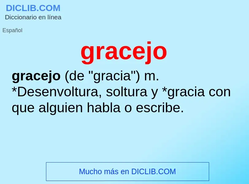 What is gracejo - meaning and definition