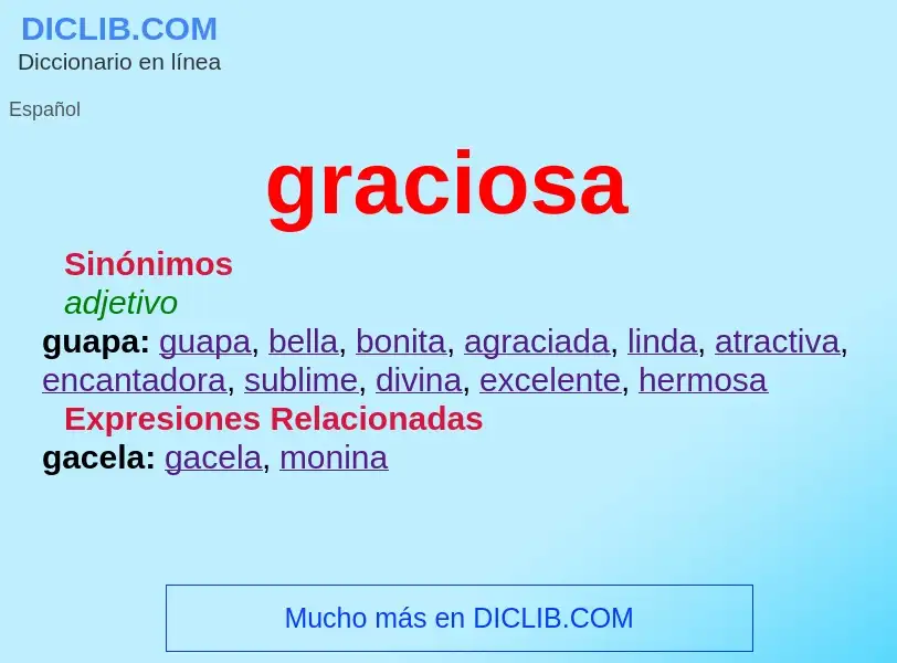 What is graciosa - meaning and definition