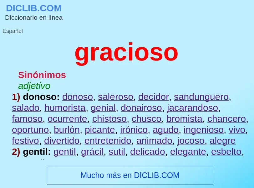 What is gracioso - meaning and definition