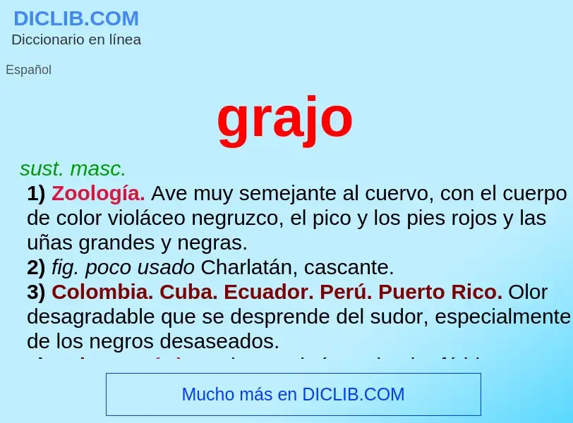 O que é grajo - definição, significado, conceito