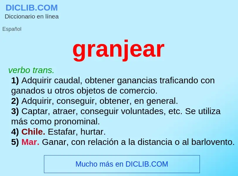 Wat is granjear - definition