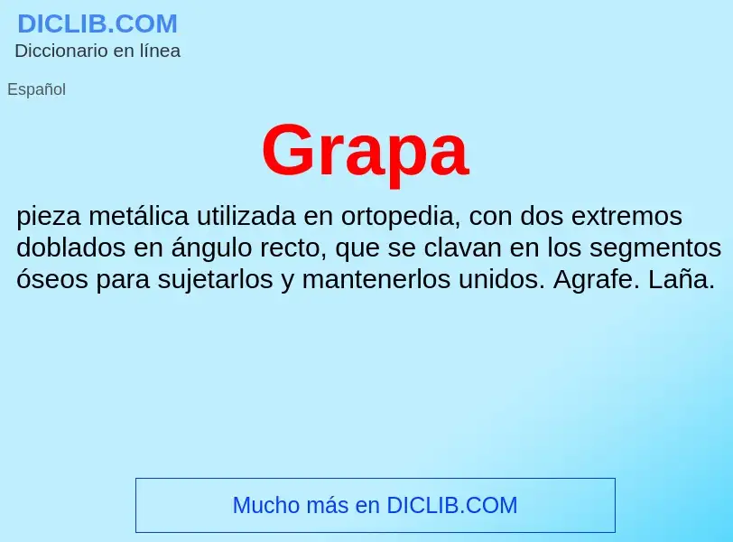 O que é Grapa - definição, significado, conceito