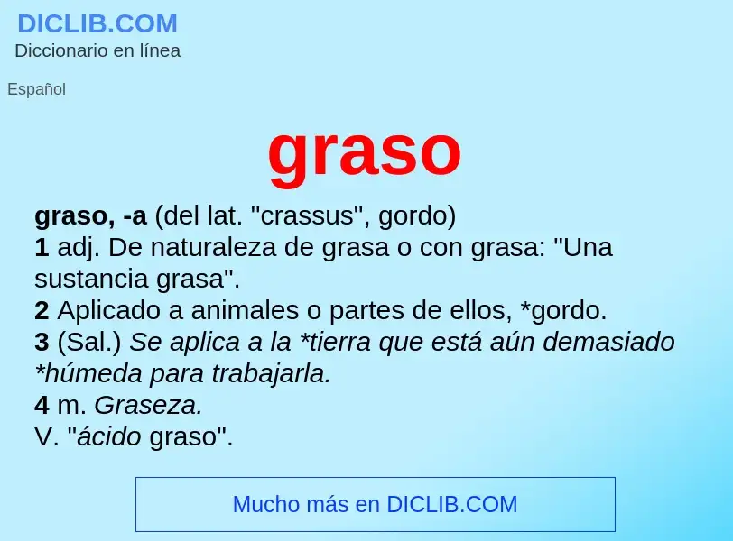 Wat is graso - definition