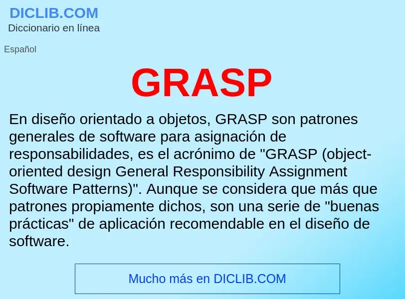 Что такое GRASP - определение