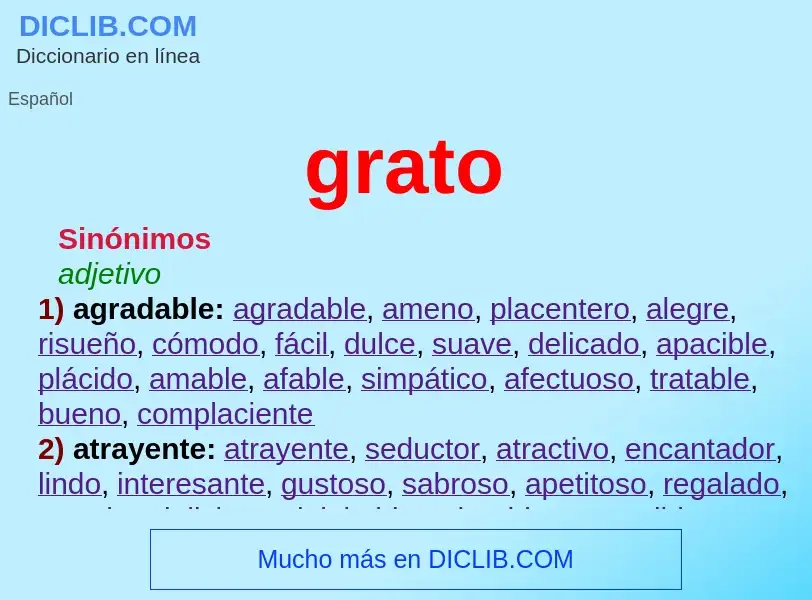 Wat is grato - definition