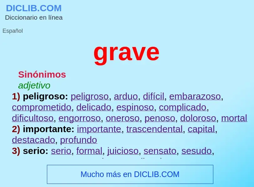 Wat is grave - definition