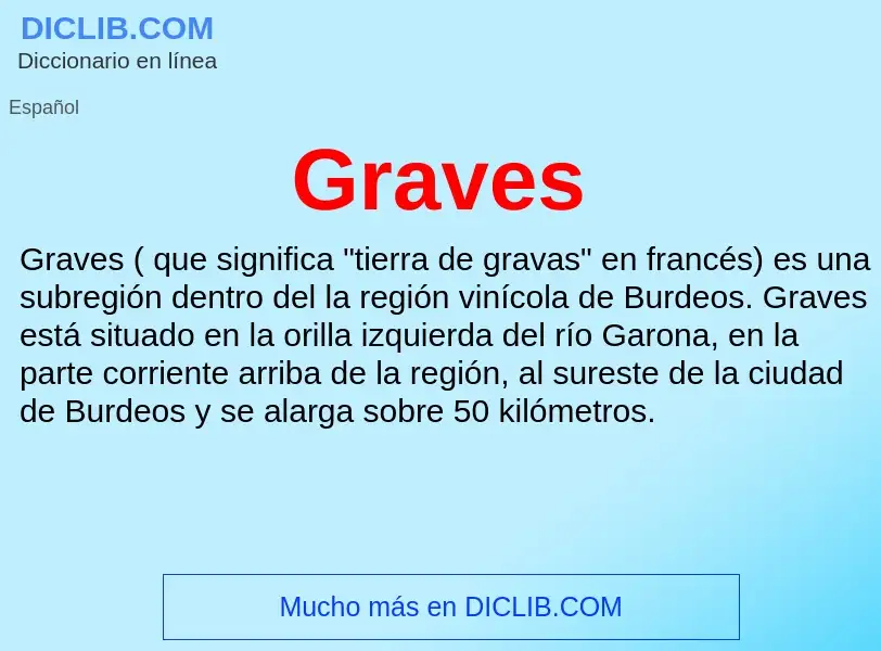 ¿Qué es Graves? - significado y definición