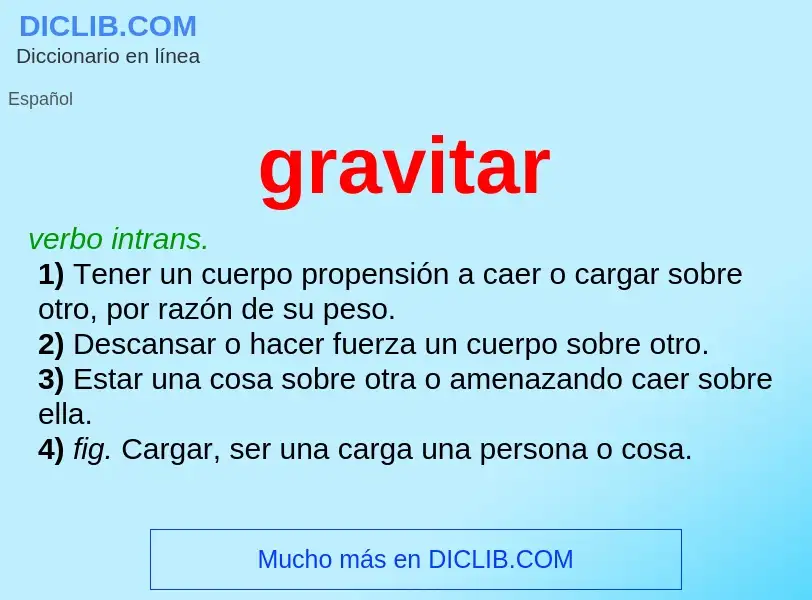 O que é gravitar - definição, significado, conceito