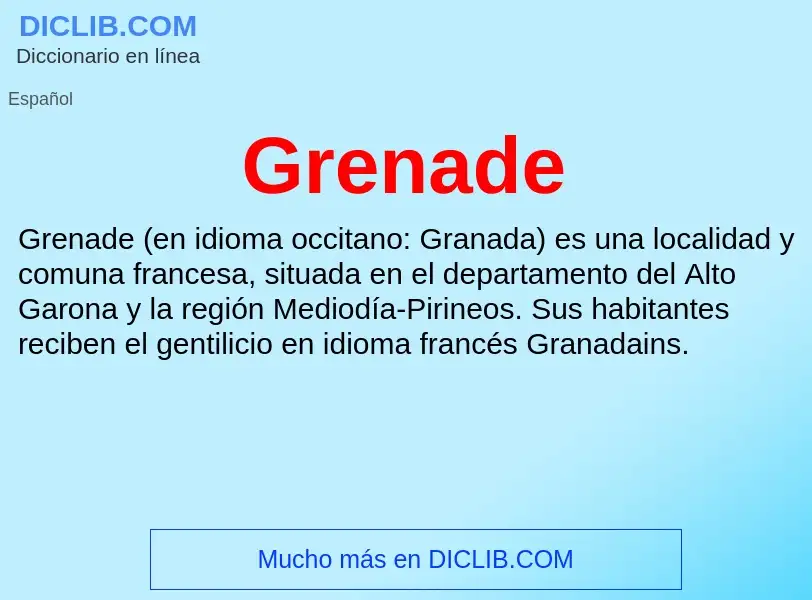 Что такое Grenade - определение