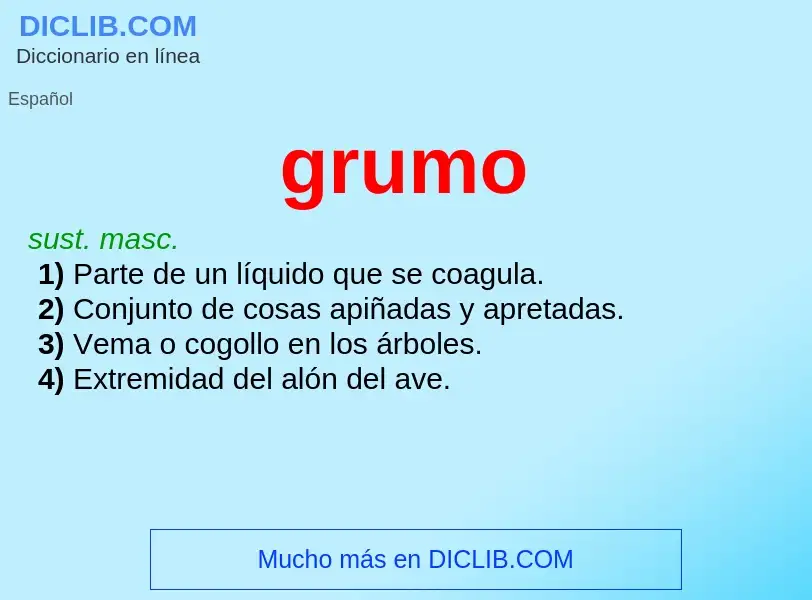 Wat is grumo - definition