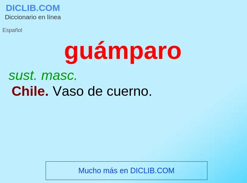 Wat is guámparo - definition