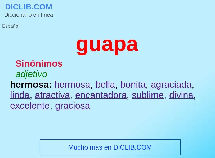 Wat is guapa - definition