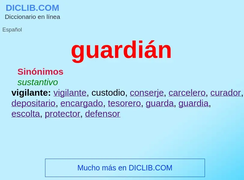 Wat is guardián - definition