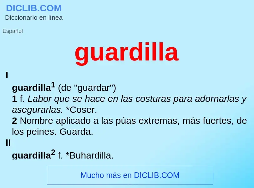 Wat is guardilla - definition