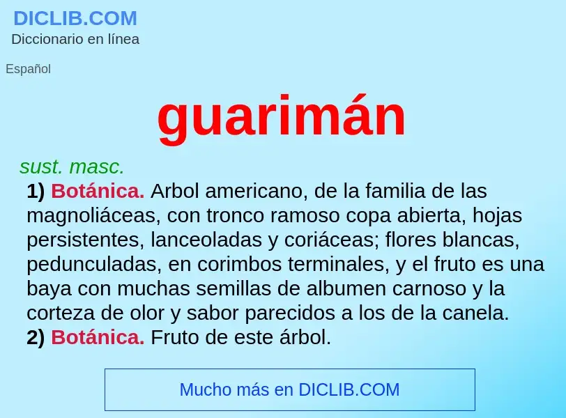 ¿Qué es guarimán? - significado y definición