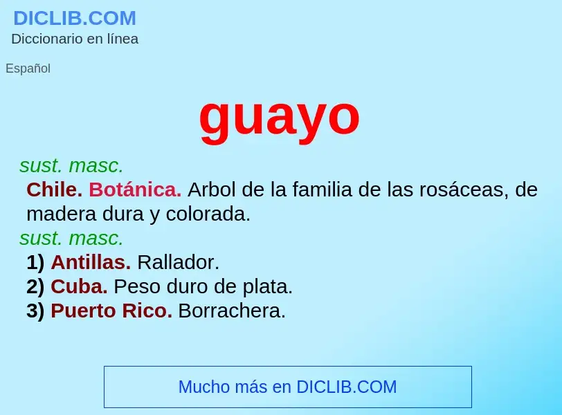 ¿Qué es guayo? - significado y definición