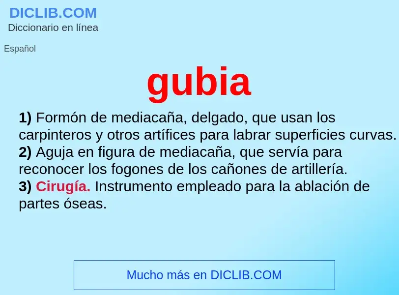 Wat is gubia - definition