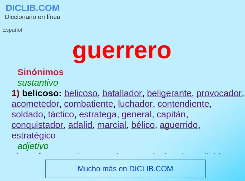 What is guerrero - definition