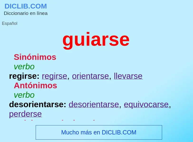 Wat is guiarse - definition