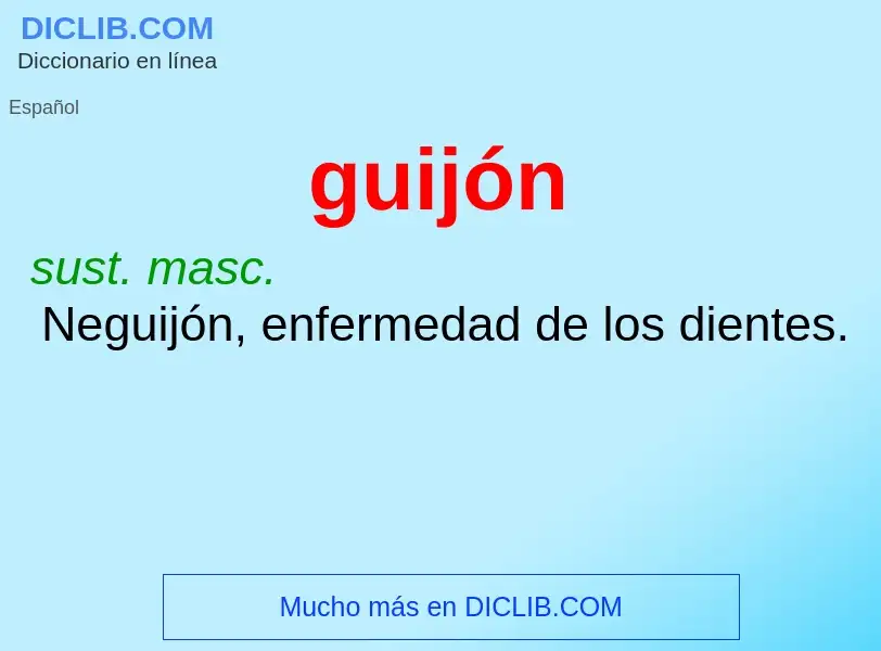 ¿Qué es guijón? - significado y definición