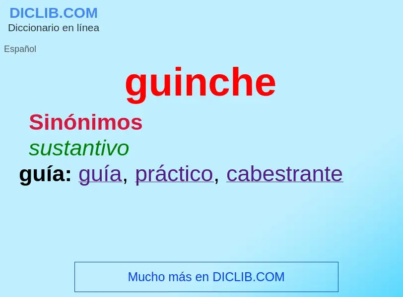 O que é guinche - definição, significado, conceito