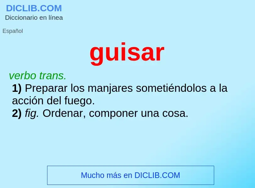 What is guisar - definition