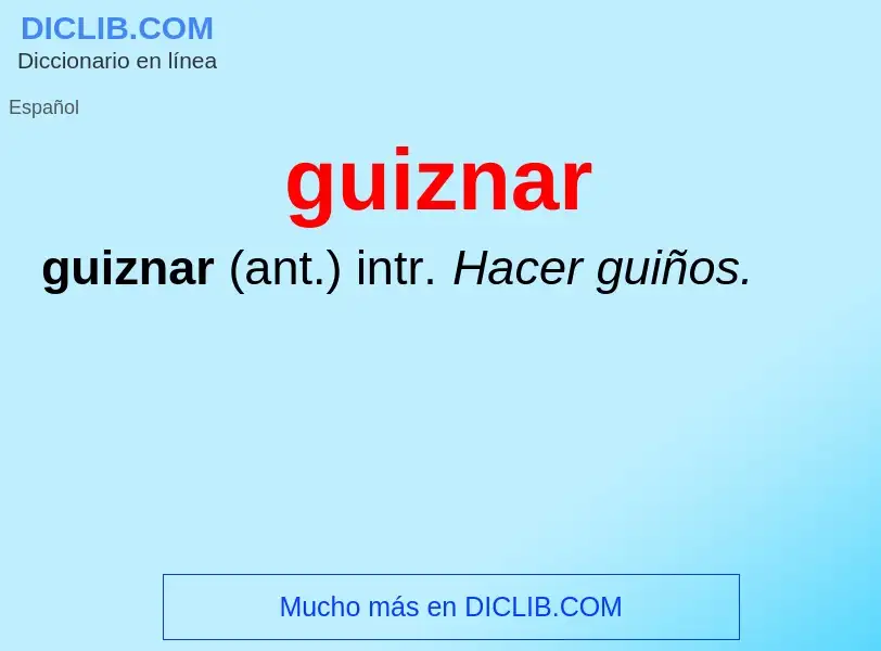 What is guiznar - meaning and definition