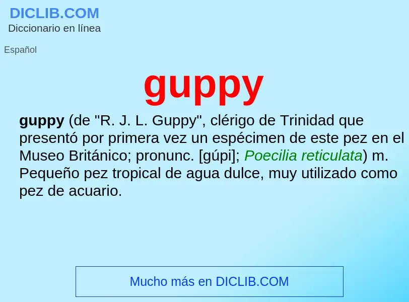 O que é guppy - definição, significado, conceito