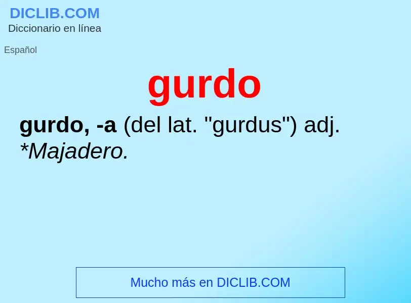 O que é gurdo - definição, significado, conceito