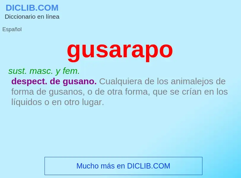 Wat is gusarapo - definition