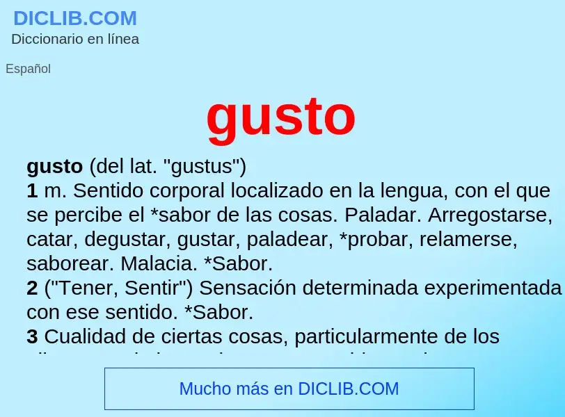 O que é gusto - definição, significado, conceito