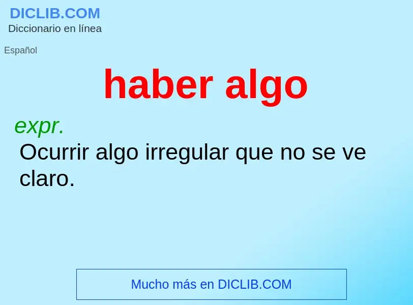 Wat is haber algo - definition