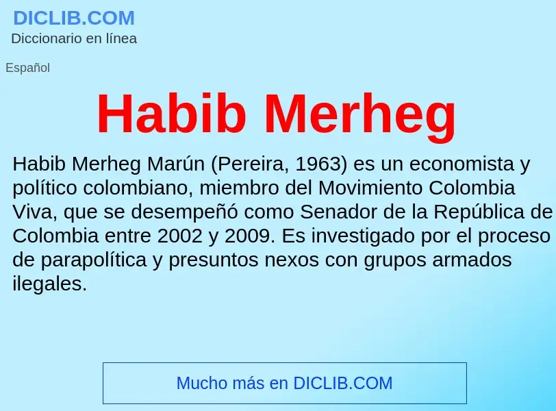 Что такое Habib Merheg - определение