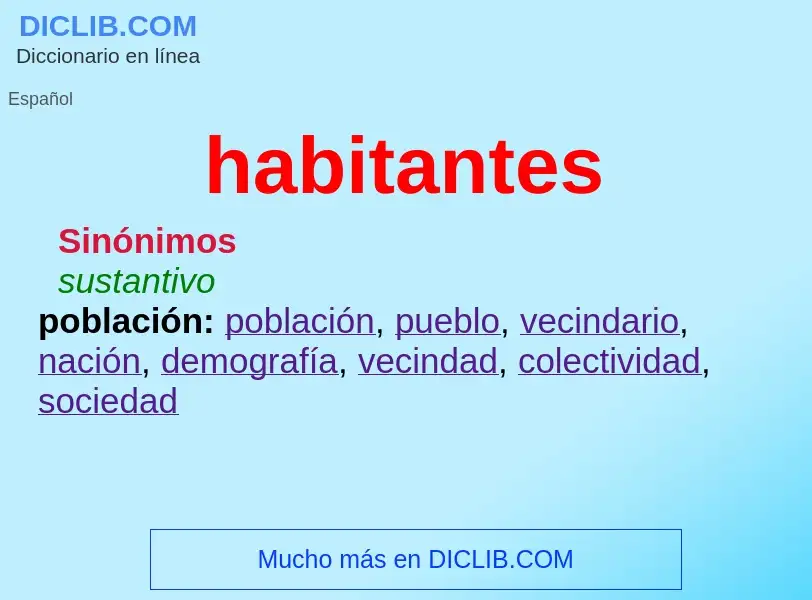 Was ist habitantes - Definition