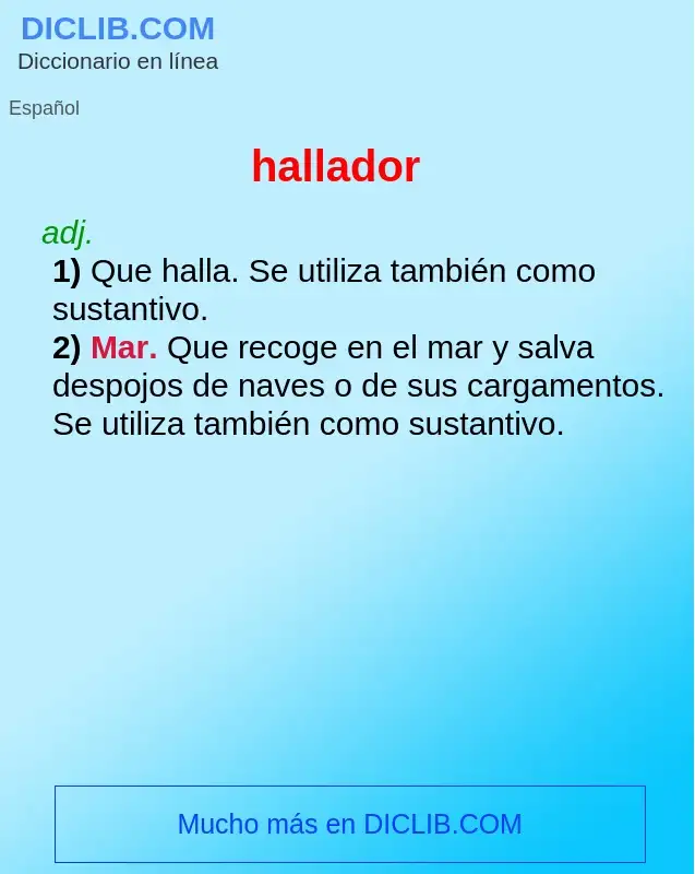 What is hallador - definition