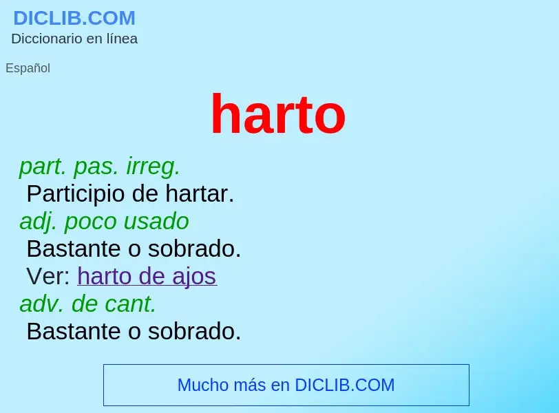 Wat is harto - definition