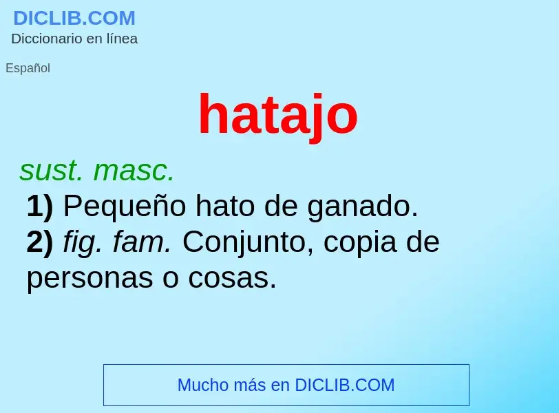 Wat is hatajo - definition