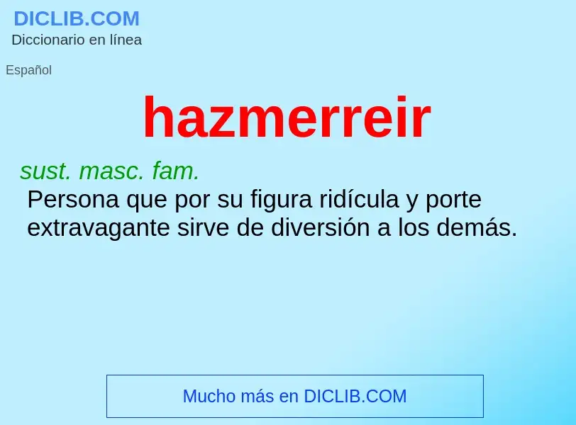 What is hazmerreir - meaning and definition